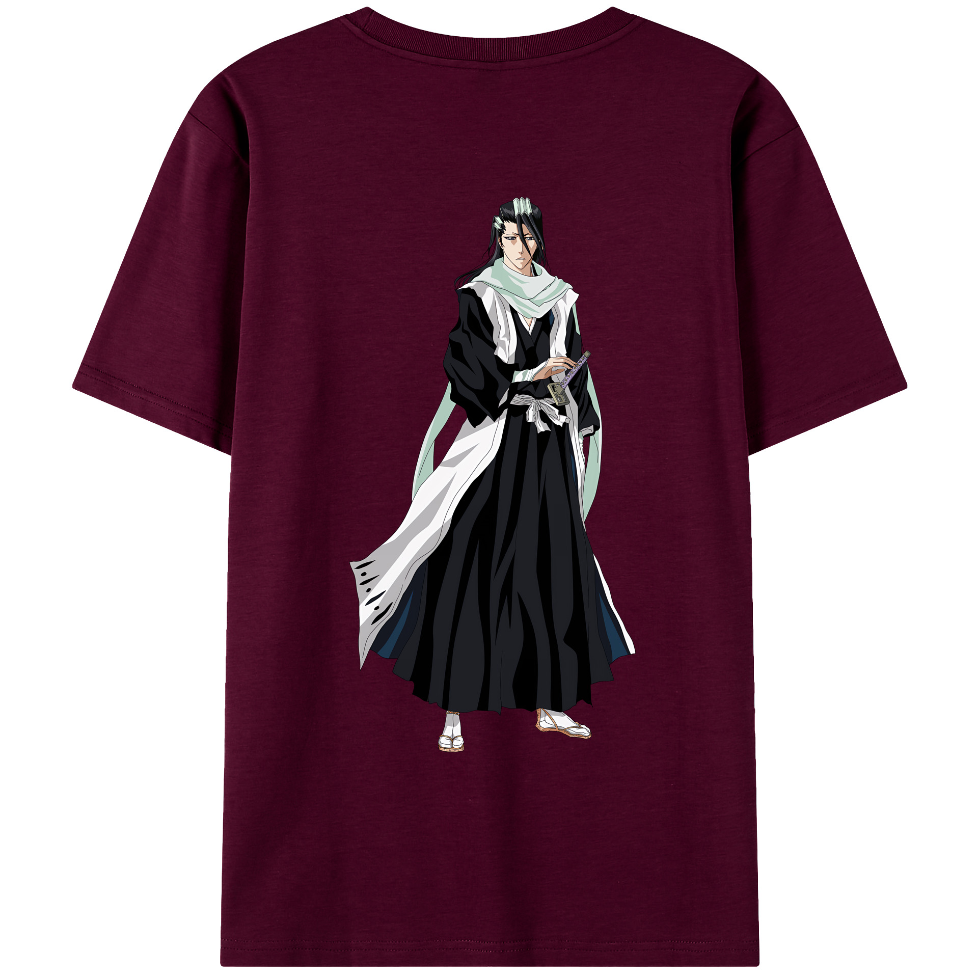 （画像用） ブリーチ くちき びゃくや BLEACH Kuchiki Byakuya レディース半袖Tシャツ(バックプリント)